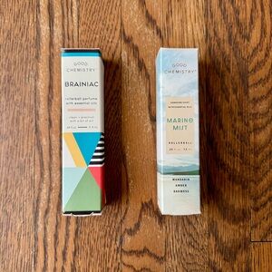 Good Chemistry Rollerball Perfume Bundle - Brainiac & Marine Mist NEW